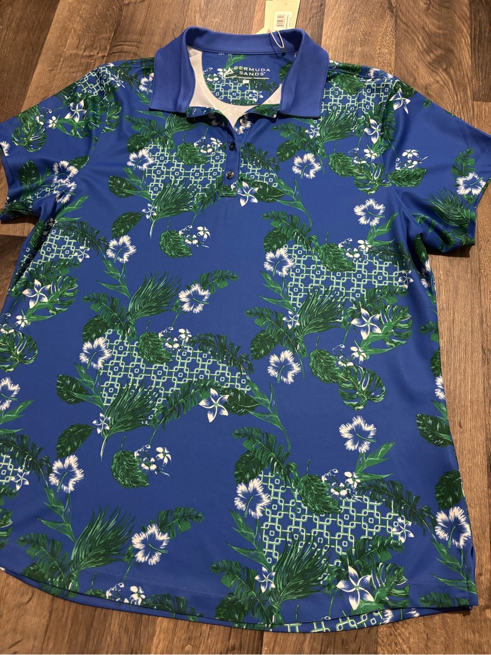 Bermuda Sands Women's Blue Tropical Polo